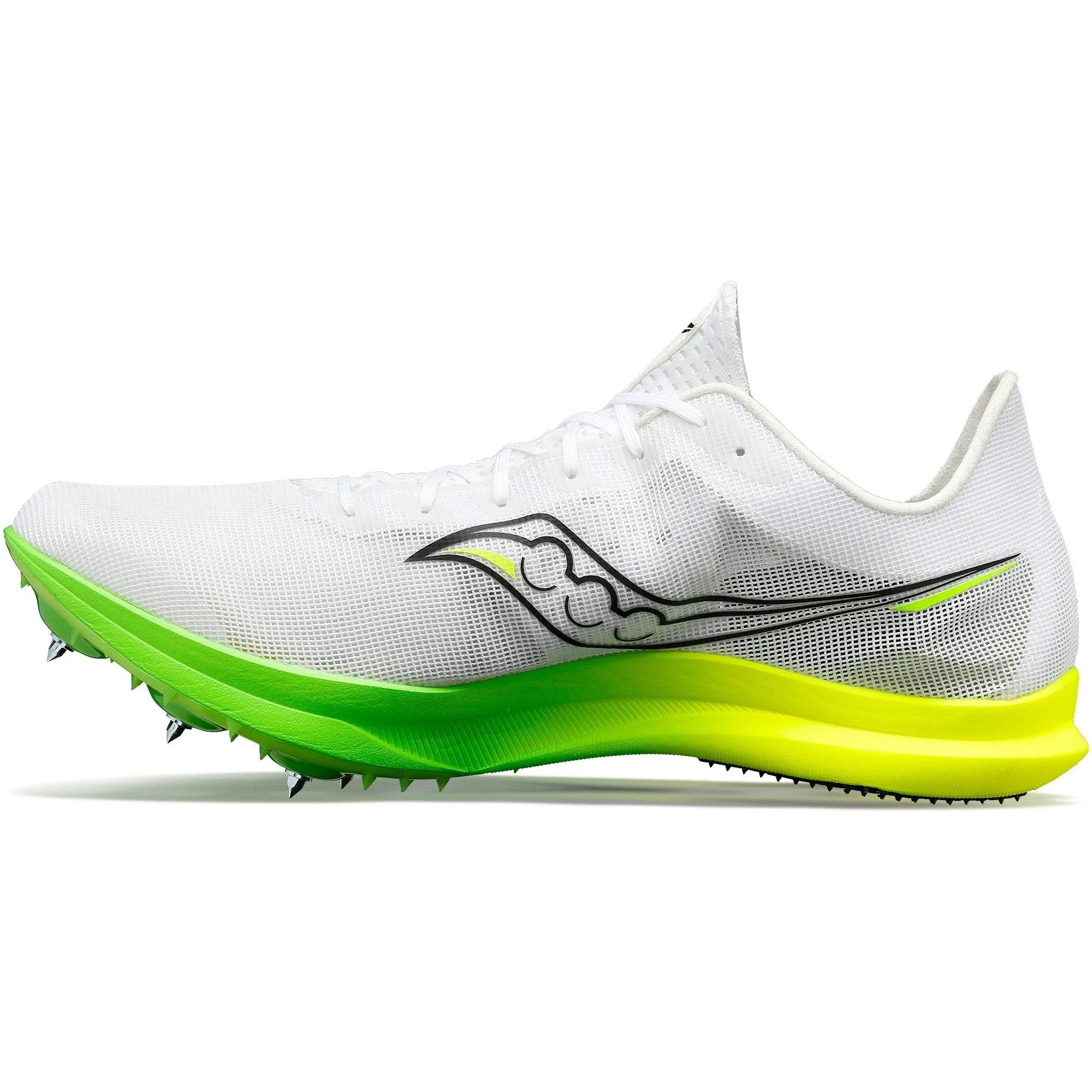 Saucony Endorphin Cheetah Womens Running Spikes - White