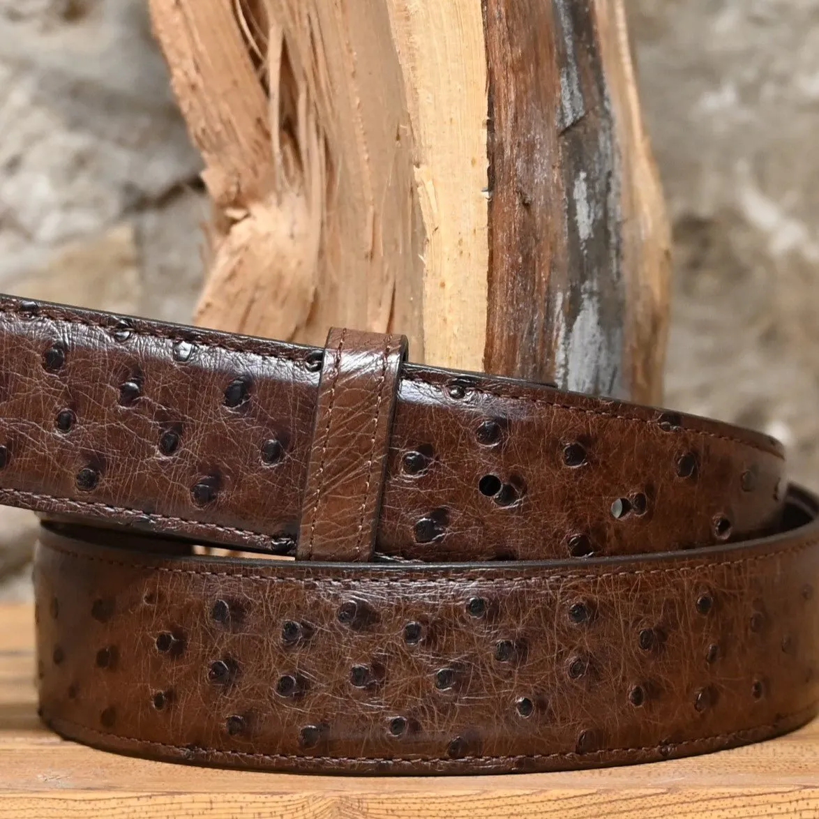 Sienna Ostrich Belt