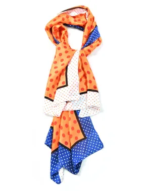 Silk Polka Printed Scarf