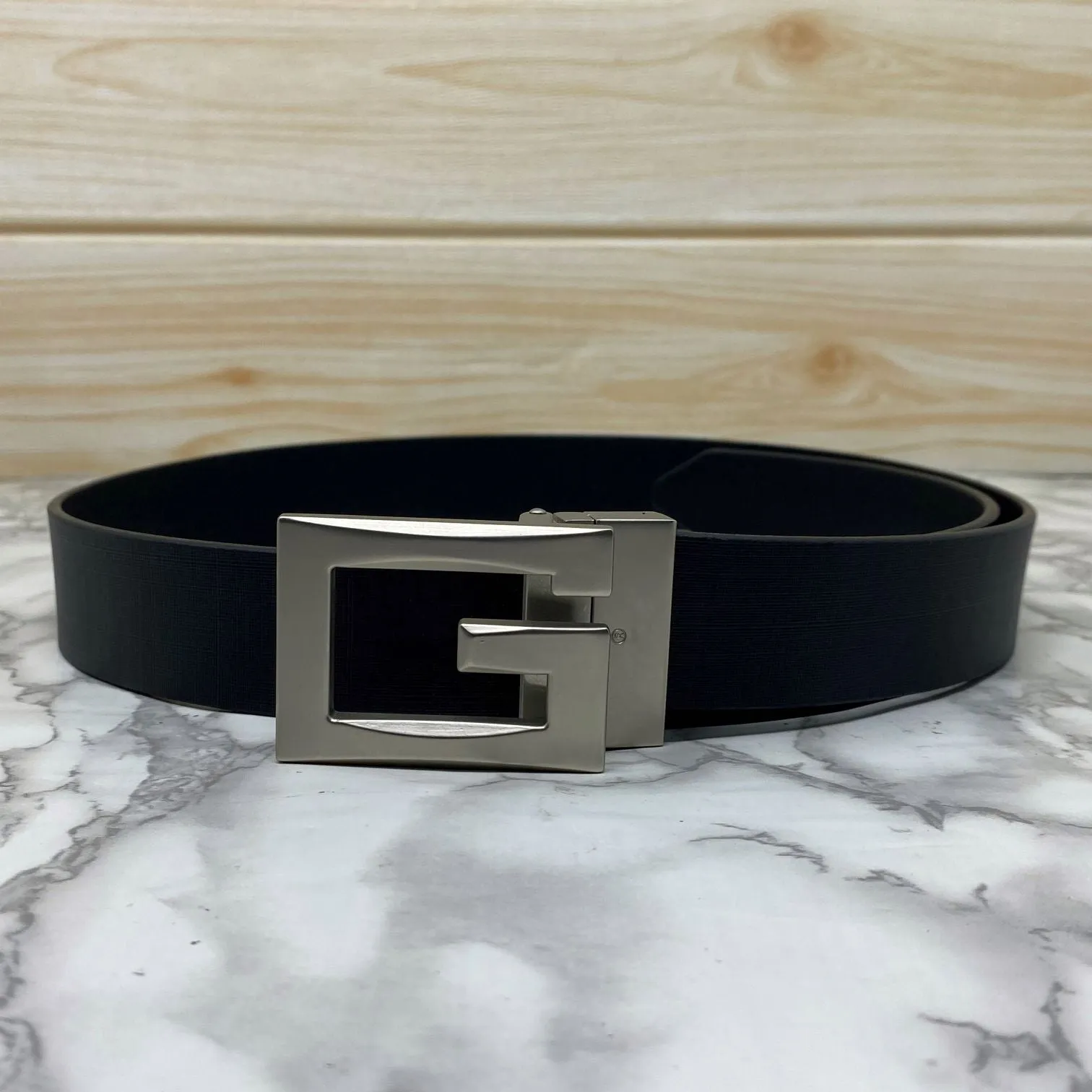 Square G-Section Leather Belt-JonasParamount