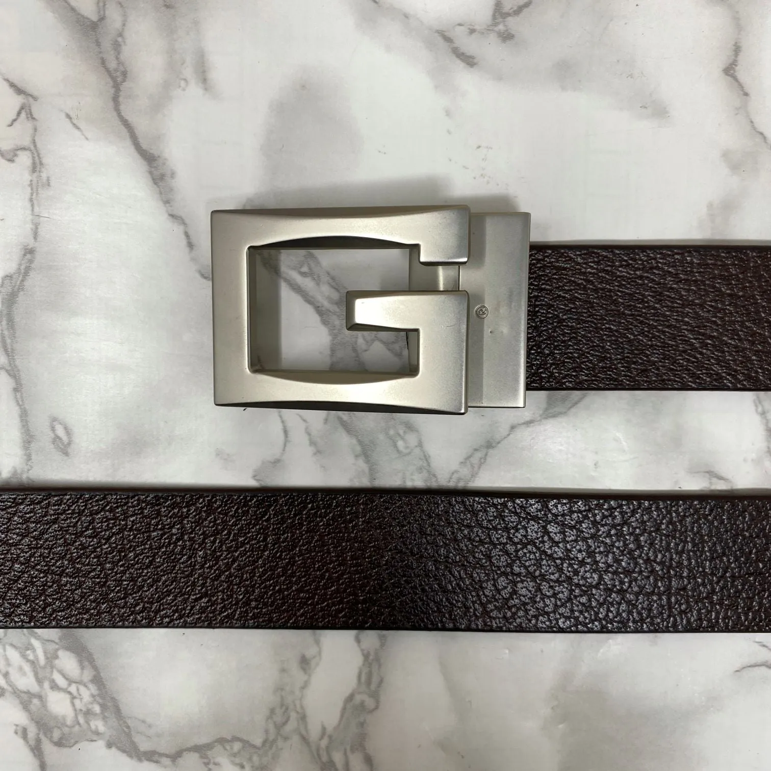 Square G-Section Leather Belt-JonasParamount