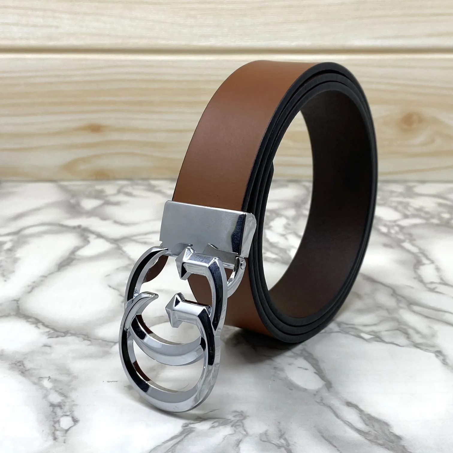 Stylish New Arrival GG Letter Pure Leather Belt-JonasParamount