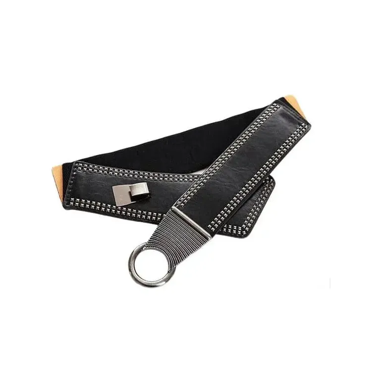 The Rockstar Faux Leather Waistband Belt - Multiple Colors