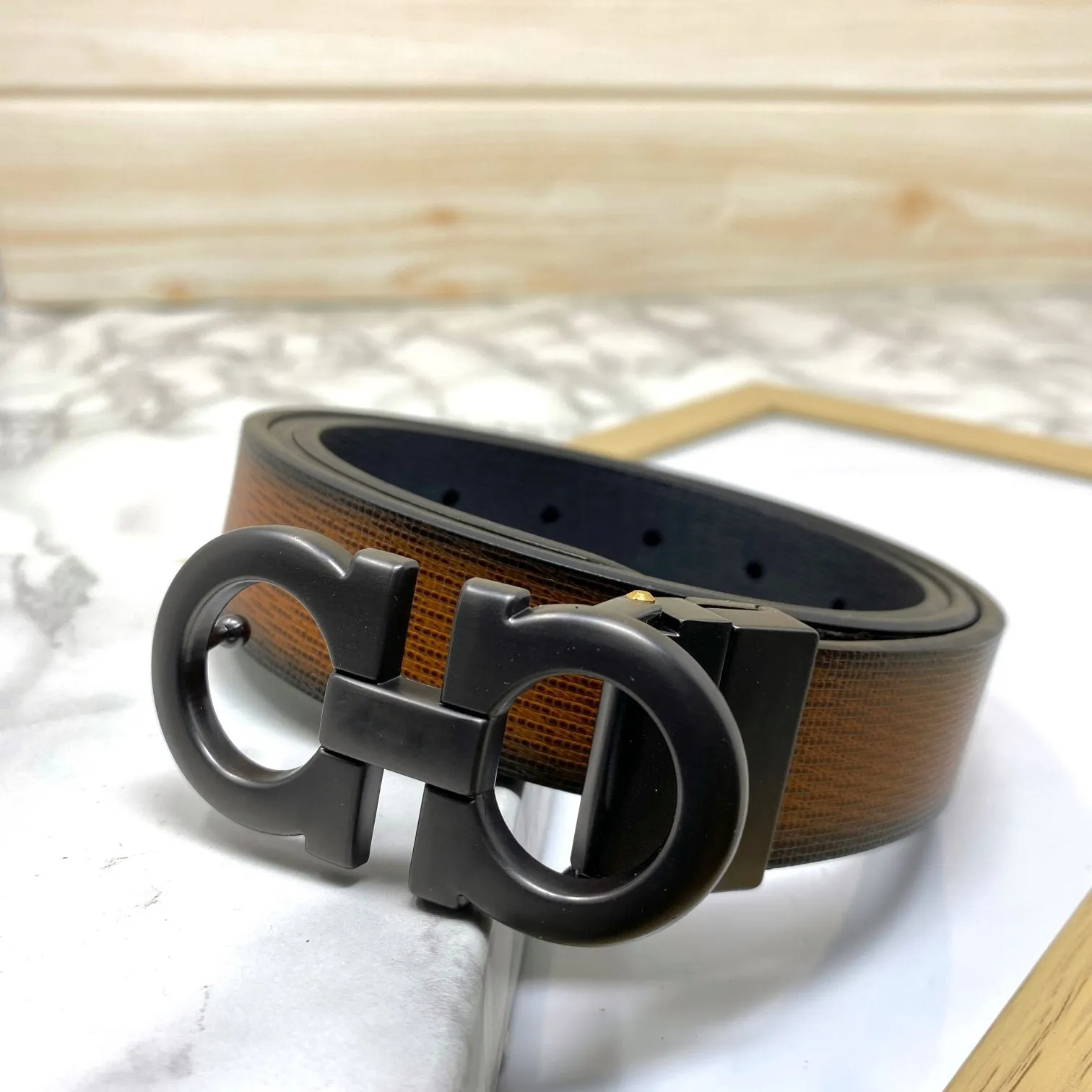 Trendy Small Design Reversible Strap Belt For Men-JonasParamount