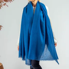 Twilight Blue Gossamer Cashmere Shawl