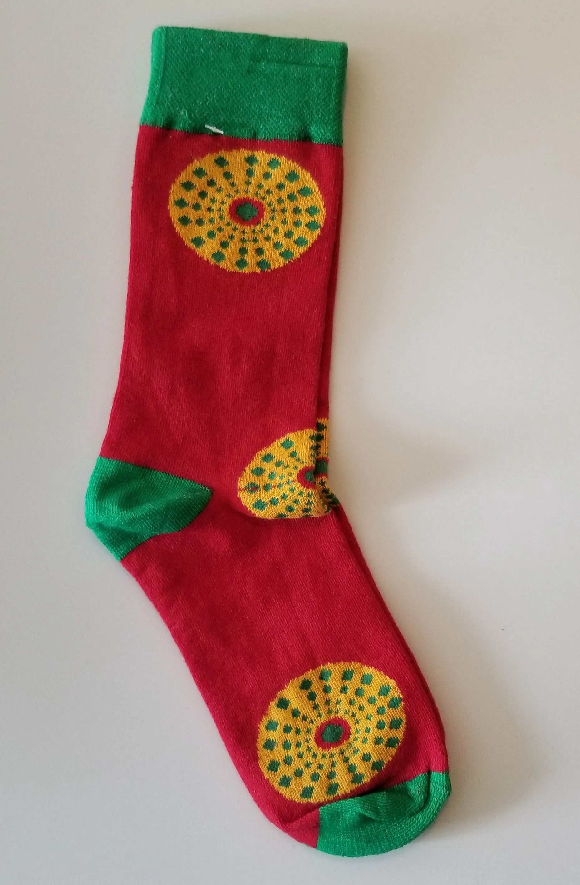 Unisex Ankara Circle Print Socks