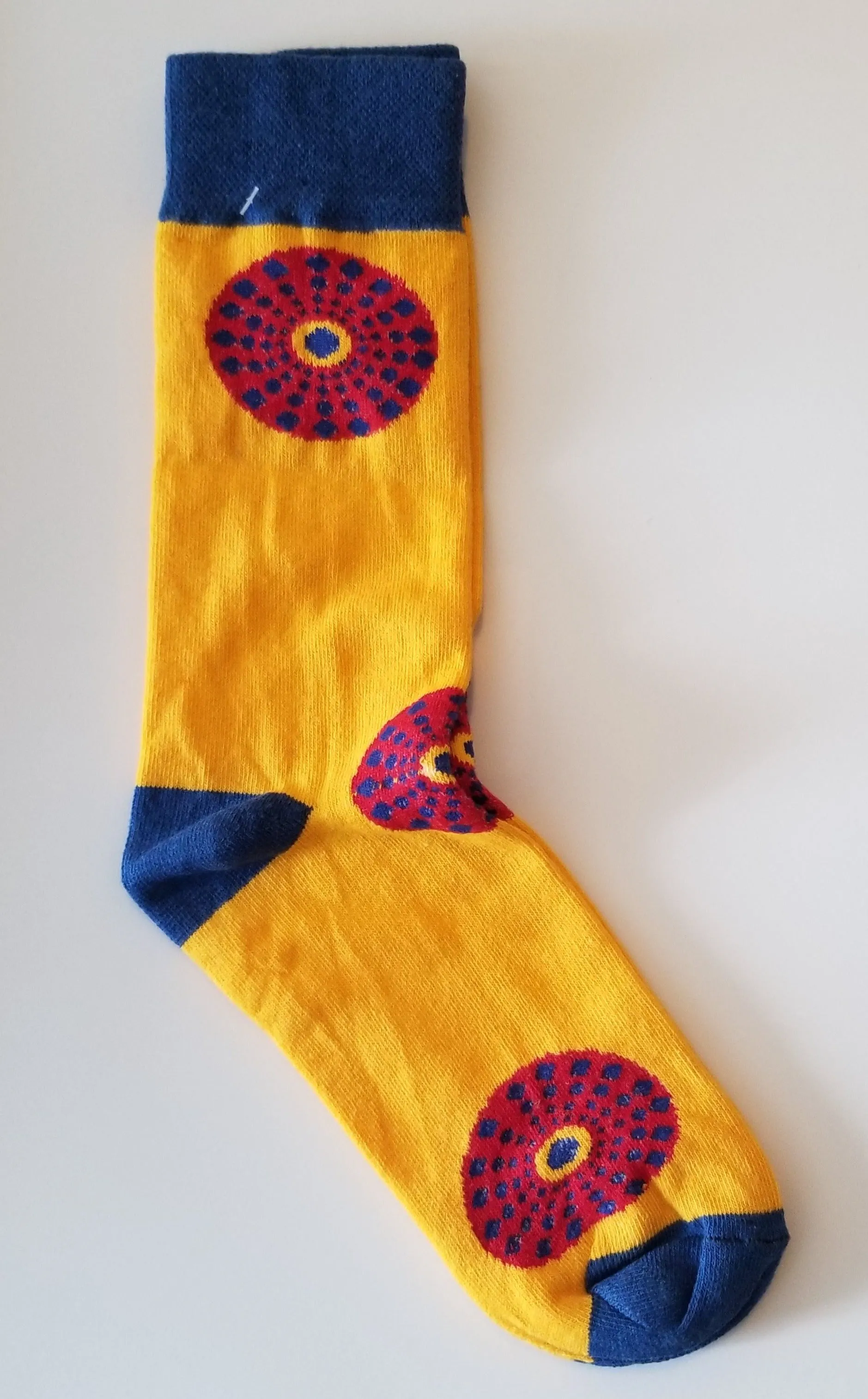 Unisex Ankara Circle Print Socks