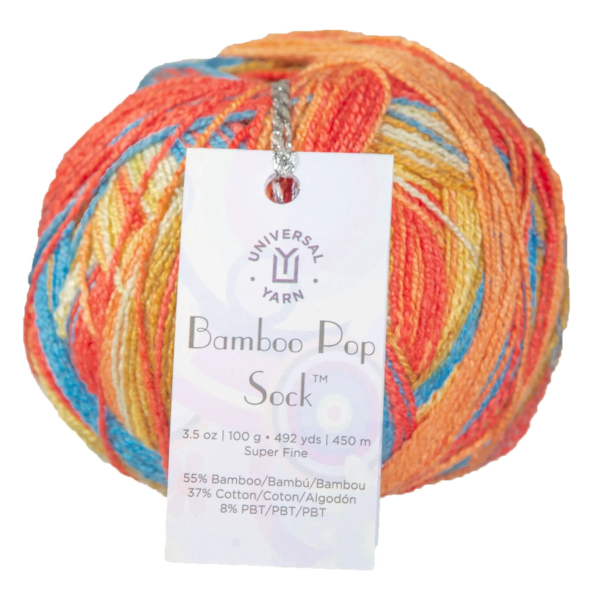 Universal Yarn Bamboo Pop Socks Yarn - 504 Corals