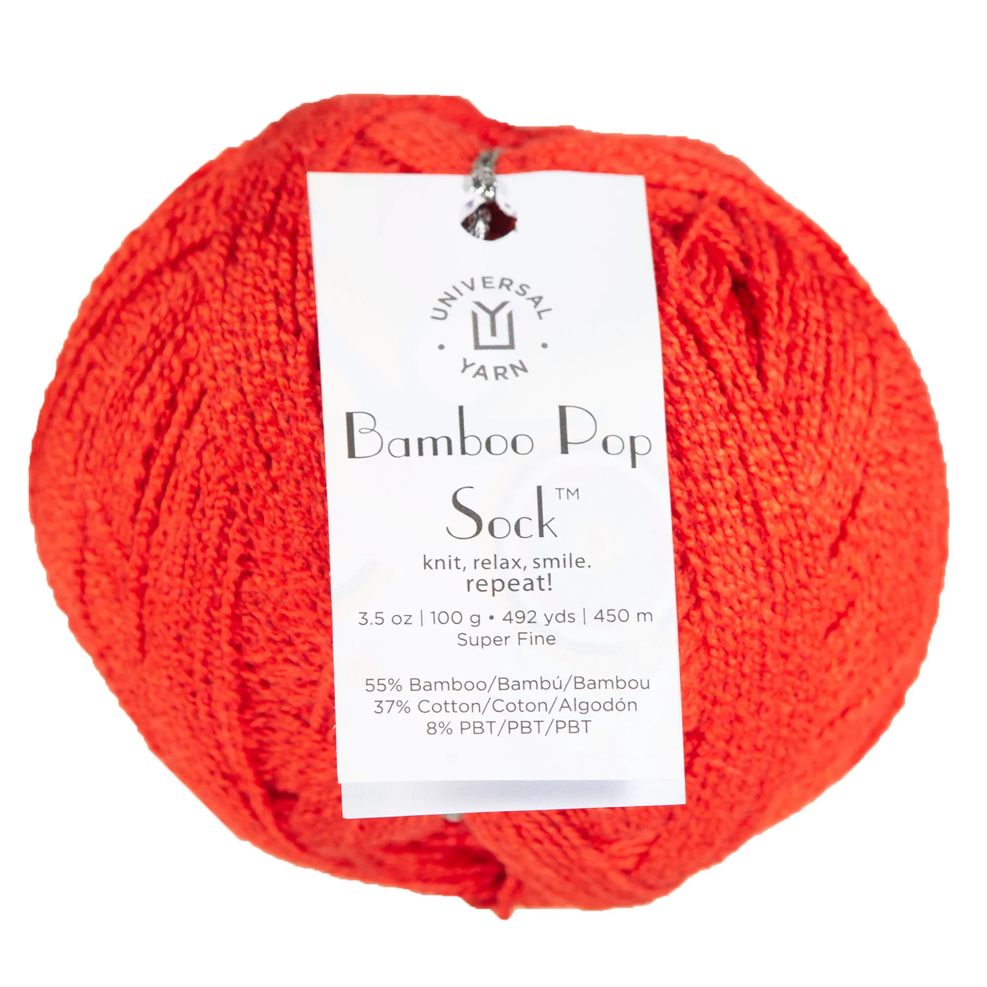 Universal Yarn Bamboo Pop Socks Yarn - 607 Tomato