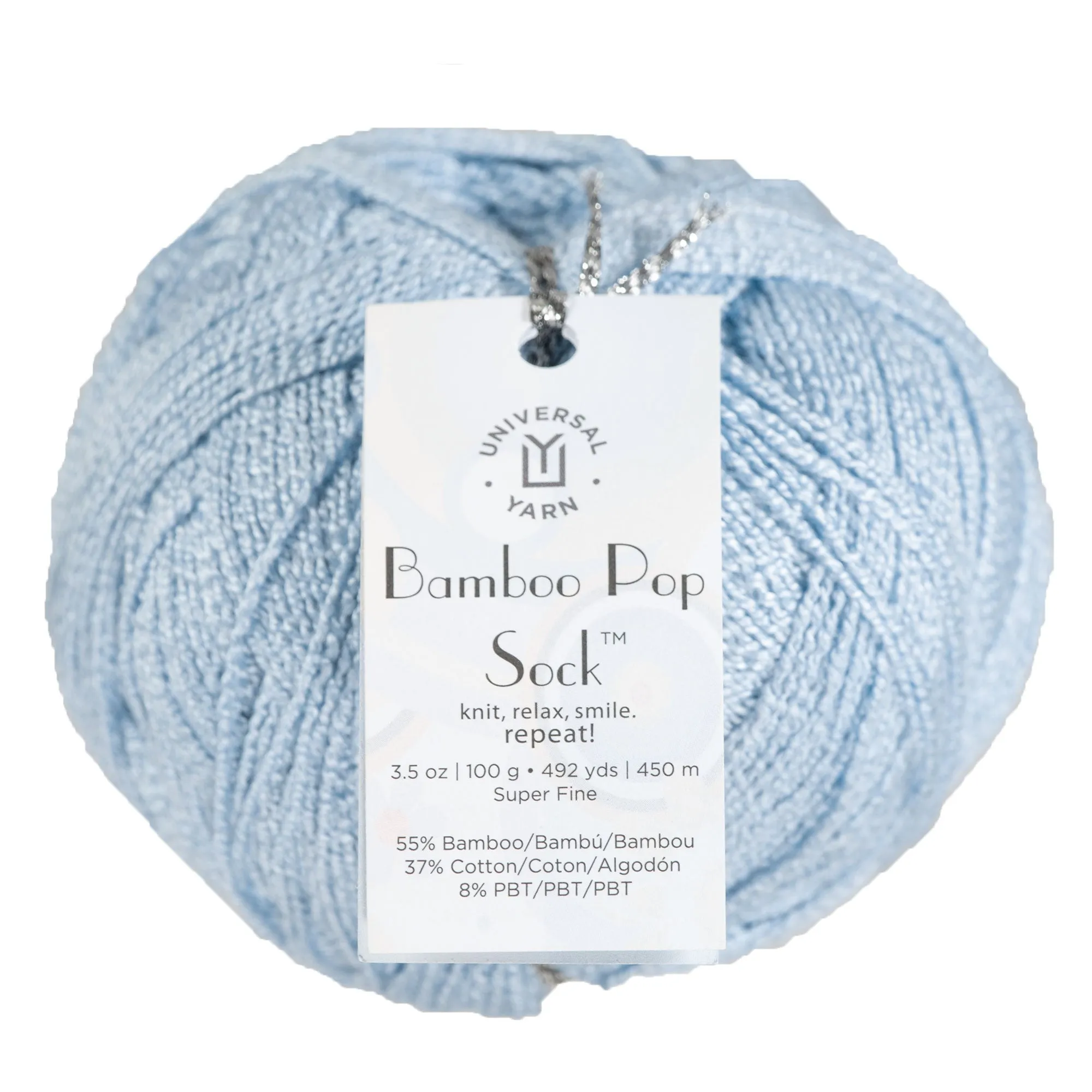 Universal Yarn Bamboo Pop Socks Yarn - 612 Sky