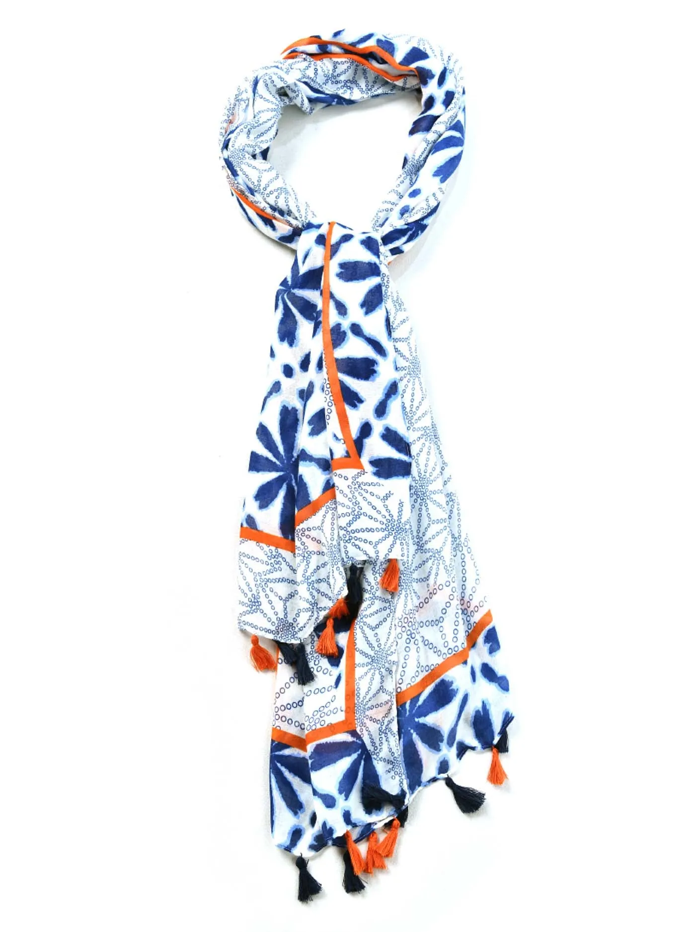 Viscose Printed Tassel Scarf